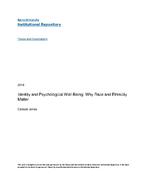 Identity and psychological well-being : why race and ethnicity matter